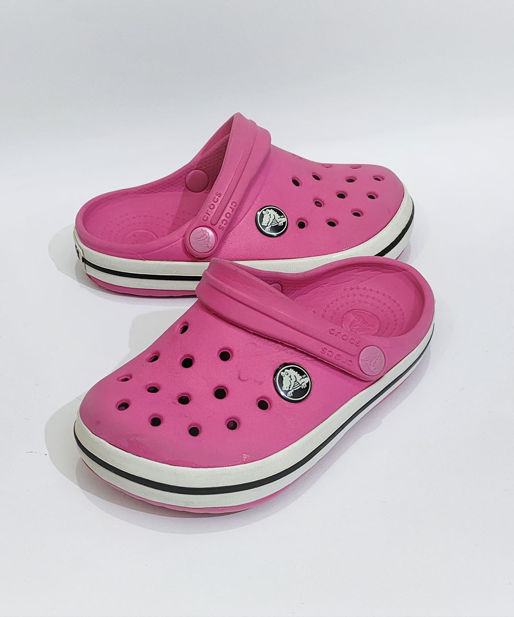 Crocs Crocband II Pink & White Clog 3