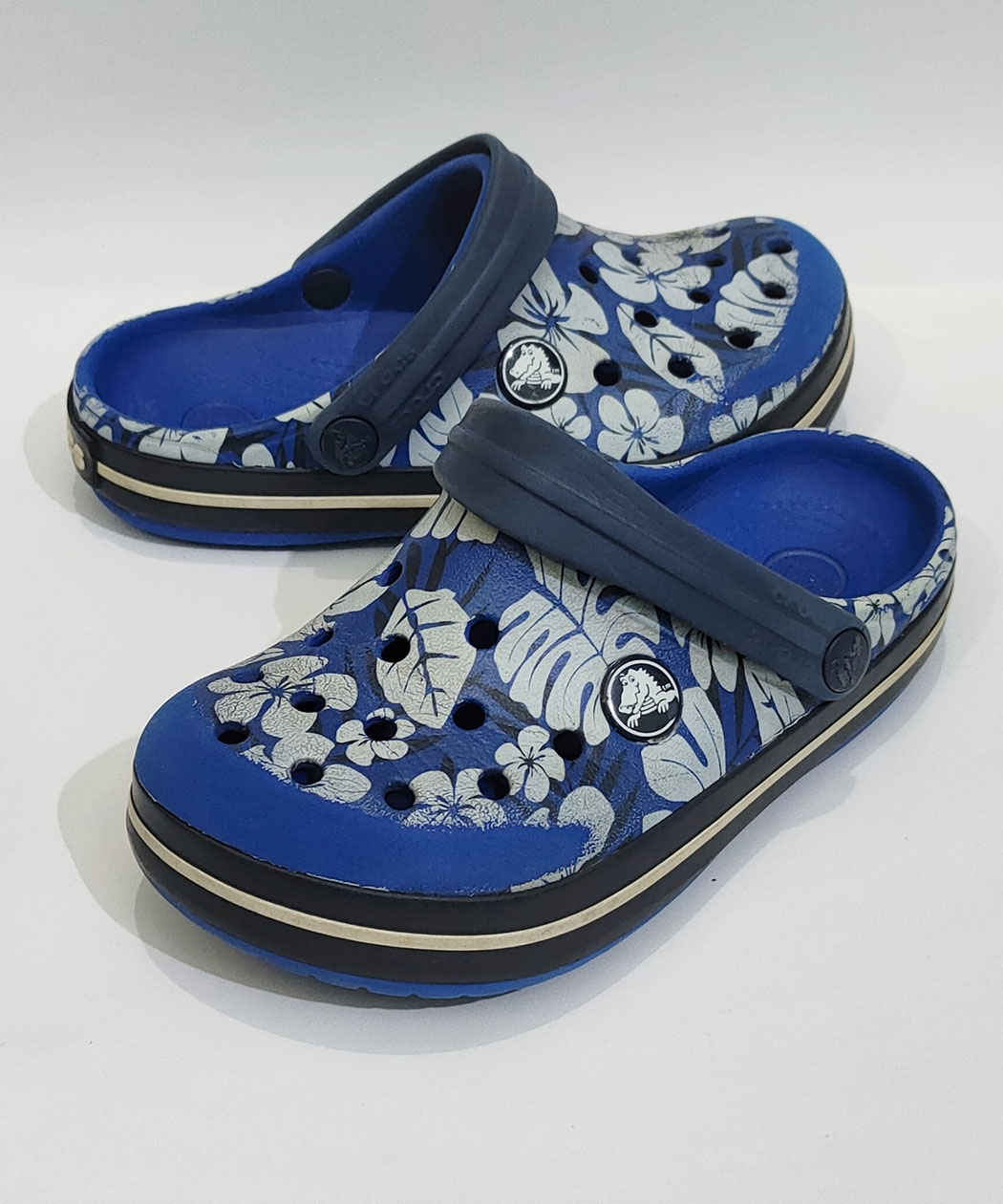 Crocs Schuhe Kinder cerulean blue navy 3